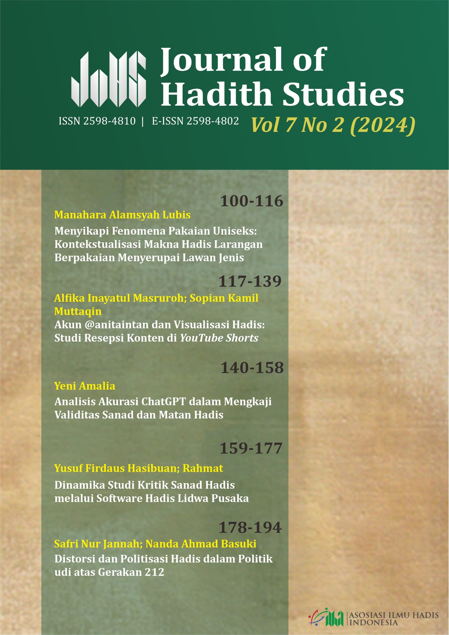 Journal of Hadith Studies